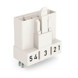 Plug for PCBs straight 5-pole white