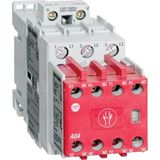 Allen-Bradley 100S-C23EJ431BC Safety Contactor, 23 A, 24V50/60Hz/24VDC Elec Cl, 4 poles, 24V DC Electronic, 3 NOC & 1 NCC, Line Side Coil Termination, Bifuracated Contact