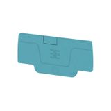 End plate (terminals), 52.76 mm x 2.1 mm, blue