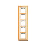 1725-838 Cover Frame Busch-dynasty® polished brass ivory white