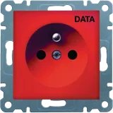 2P+Z socket with DATA print - red