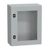 Spacial CRN tspt door w/o mount.plate. H500xW400xD200 IP66 IK08 RAL7035..