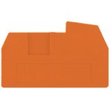End plate (terminals), 43 mm x 2.5 mm, orange