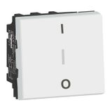 1-WAY SWITCH 10AX DOUBLE POLE EASYLED 2 MODULES WHITE