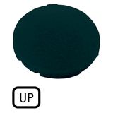 Button plate, flat black, UP