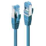 0.5m Cat.6A S/FTP LSZH Network Cable, Blue RJ45, M/M, 500MHz, Copper