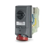 INTERLOCK.SOCKET 2P+E IP66/IP67 32A 12h