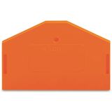 End and intermediate plate 2.5 mm thick orange