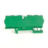 Allen-Bradley, 1492-L3Q-RE, Spring Clamp Terminal Block, One-Circuit Feed-Through Block, 2.5mm² (# 30 AWG - # 12 AWG), 2 Connection points on each side,Red,