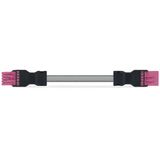 pre-assembled interconnecting cable Eca Socket/plug pink