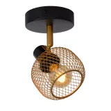 Lucide MAREN - Ceiling spotlight - 1xE14 - Matt Gold / Brass