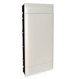4X12M FLUSH CABINET WHITE DOOR EARTH + X NEUTRAL TERMINAL BLOCK FOR DRY WALL