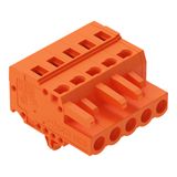 1-conductor female connector CAGE CLAMP® 2.5 mm² orange