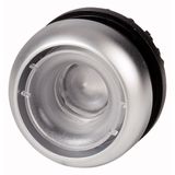 Illuminated pushbutton actuator, RMQ-Titan, Flush, momentary, Without button plate, Bezel: titanium