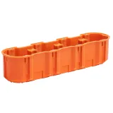 Flush mounted junction box M4x60DF MULTIWALL SLIM  orange