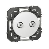 AFORM typeF dooxie wired network socket with shielded star white finish