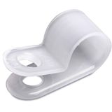 N4NY-006-9-C CABLE CLAMP WHT PLAIN EDGE .38 DIA