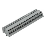 1-conductor female connector, angled CAGE CLAMP® 2.5 mm² gray