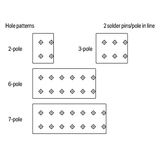 PCB terminal block push-button 1.5 mm² orange