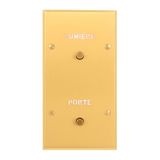 Art d'Arnould universe Memory illuminated push button 2 positions with Door and Light markings - brushed gold