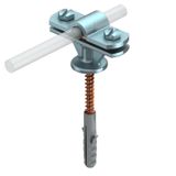 113 B-Z-HD  Guide holder, with wood screws, 8-10mm, die-cast zinc, Zn, zinc-plated