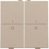 Double key with 'I' and '0' symbols for wireless switch or push button