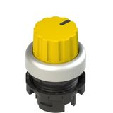 Yellow three-position knob selector E2 1SE43ACE59AB