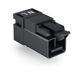 Plug for PCBs angled 2-pole black