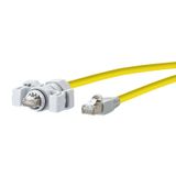 E-DAT Industry patch cord IP67 - RJ45 1.0 m