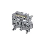 M 4/8 SFD3, FUSE, SCREW CLAMP TERMINAL BLOCK, 4MM, GRAY, 8MM SPACING