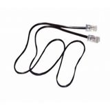 Patchcord RJ45/RJ45 unshielded Telephony ISDN black 2.0m