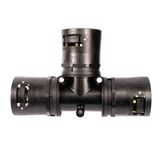 AT281628/T/BLY T-PIECE IP66..69 28X16X28 BLK/YW