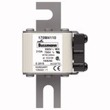 Fuse-link, high speed, 315 A, AC 690 V, DIN 1, 53 x 69 x 108 mm, aR, DIN, IEC, single indicator