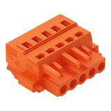 1-conductor female connector CAGE CLAMP® 2.5 mm² orange