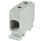 Rail-mounted screw terminal block AL, CU ZGG1x1,5-50s grey