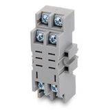 Allen-Bradley, Blade Base Socket, DPDT 700-HF Relays, Panel or DIN Rail Mount, 1-1/64 Inch