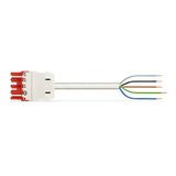 pre-assembled connecting cable Eca Socket/open-ended red