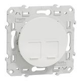 CENTER PLATE 2 RJ45 INFRAPLUS ODACE