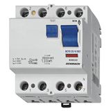 Residual current circuit breaker 40A, 4-p, 100mA, type AC, V