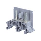 M6/13,FF,2, WIRE LUG TERMINAL BLOCK, FEED THROUGH, GREY, 13X51.5X33MM