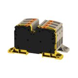 Feed-through terminal block, PUSH IN, 35 mm², 1000 V, 125 A, Number of