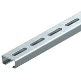 AML3518P2000FT Profile rail perforated, slot 16.5mm 2000x35x18