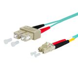 OpDAT patch cord SC-D/LC-D OM3, 10.0 m