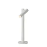 Lucide ANTRIM - Bollard light Outdoor - LED Dim. - 1x2,2W 2700K - IP54 - With contact charging base - White