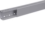 Slotted panel trunking made of PVC LKG 50x75mm stone grey