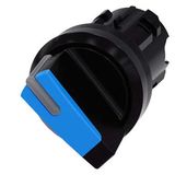 Selector switch, illuminable, 22 mm, round, plastic, blue, selector switch,...3SU1002-2BF50-0AA0-Z Y11