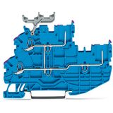 2-conductor/2-pin double-deck carrier terminal 2-conductor/2-pin throu