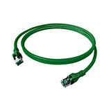 DualBoot PushPull Patch Cord, Cat.6a, Shielded, Green, 1m