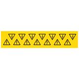 Device marking, Self-adhesive, 25 mm, Printed characters: Symbols, Lig