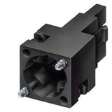 Holder for contact blocks flat connector terminal